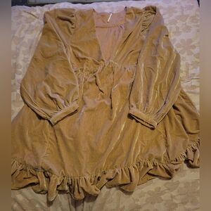Free People Estella Velvet Mini Dress